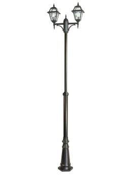 Podwójna latarnia ogrodowa WITRAŻ 185-285cm | sklep LEDco.pl