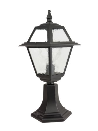 Niski słupek ogrodowy WITRAŻ 47cm E27 retro | sklep LEDco.pl