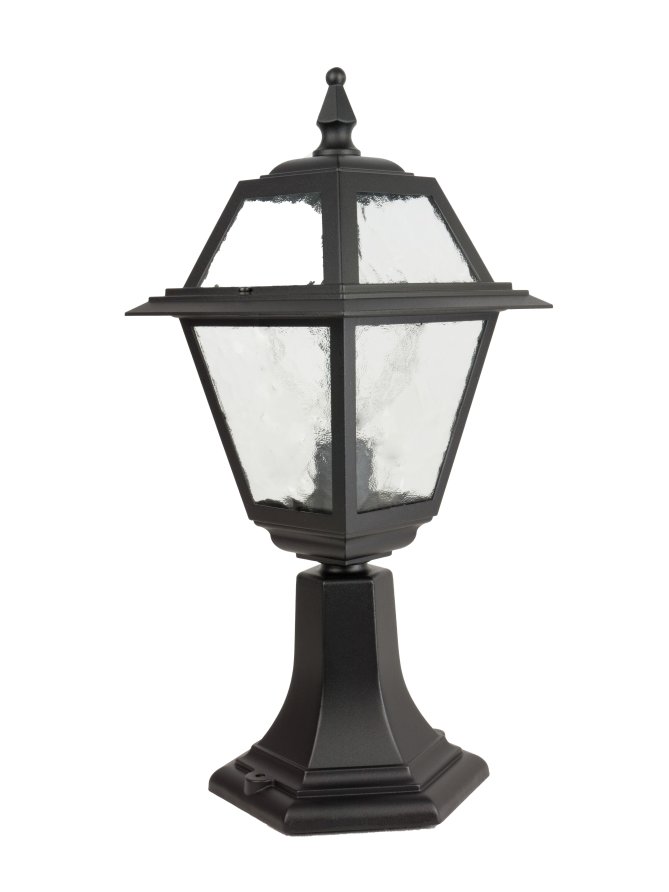 Niski słupek ogrodowy WITRAŻ 47cm E27 retro | sklep LEDco.pl