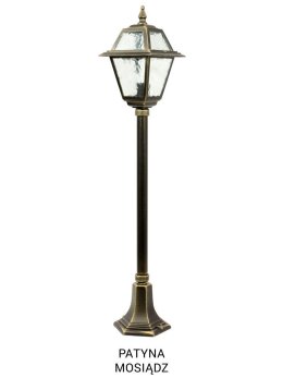 Słupek ogrodowy retro WITRAŻ 110cm E27 | sklep LEDco.pl