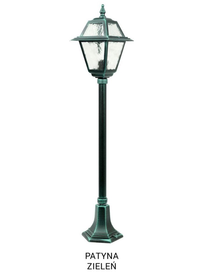 Słupek ogrodowy retro WITRAŻ 110cm E27 | sklep LEDco.pl