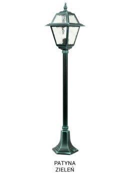 Słupek ogrodowy retro WITRAŻ 110cm E27 | sklep LEDco.pl