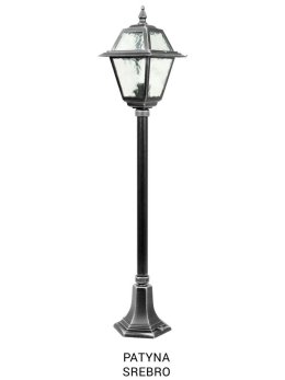 Słupek ogrodowy retro WITRAŻ 110cm E27 | sklep LEDco.pl