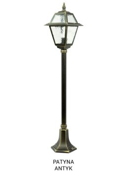 Słupek ogrodowy retro WITRAŻ 110cm E27 | sklep LEDco.pl