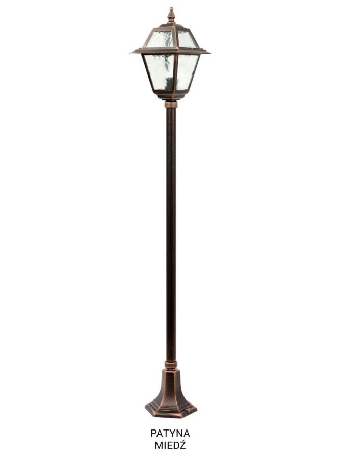 Latarnia ogrodowa retro WITRAŻ 160cm E27 | sklep LEDco.pl