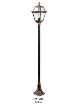 Latarnia ogrodowa retro WITRAŻ 160cm E27 | sklep LEDco.pl