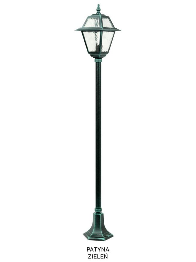 Latarnia ogrodowa retro WITRAŻ 160cm E27 | sklep LEDco.pl