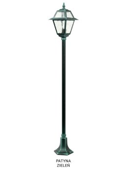 Latarnia ogrodowa retro WITRAŻ 160cm E27 | sklep LEDco.pl