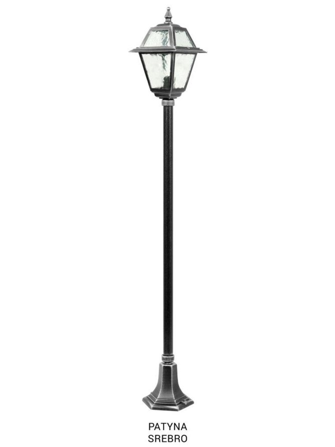 Latarnia ogrodowa retro WITRAŻ 160cm E27 | sklep LEDco.pl