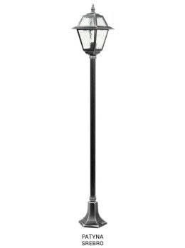 Latarnia ogrodowa retro WITRAŻ 160cm E27 | sklep LEDco.pl