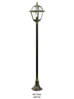 Latarnia ogrodowa retro WITRAŻ 160cm E27 | sklep LEDco.pl