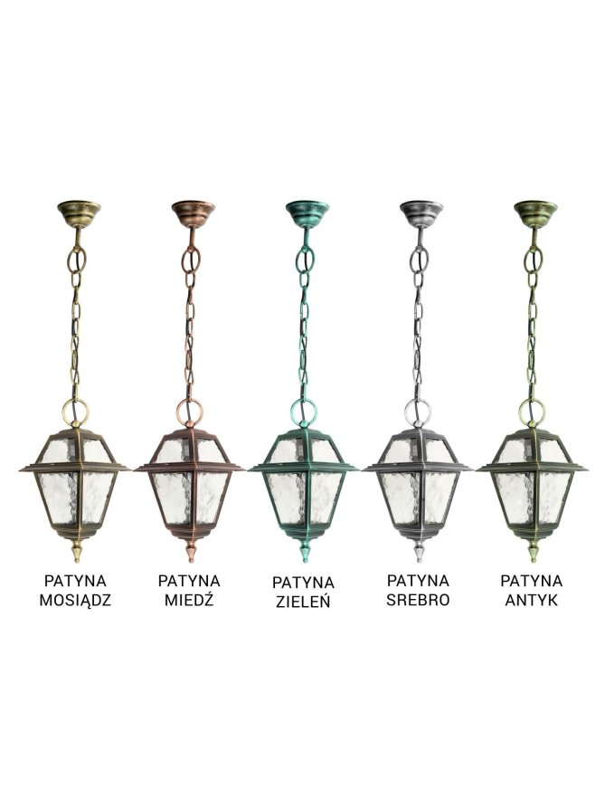 Lampa tarasowa wisząca WITRAŻ retro K 1018/1/N | sklep LEDco.pl