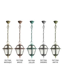 Lampa tarasowa wisząca WITRAŻ retro K 1018/1/N | sklep LEDco.pl