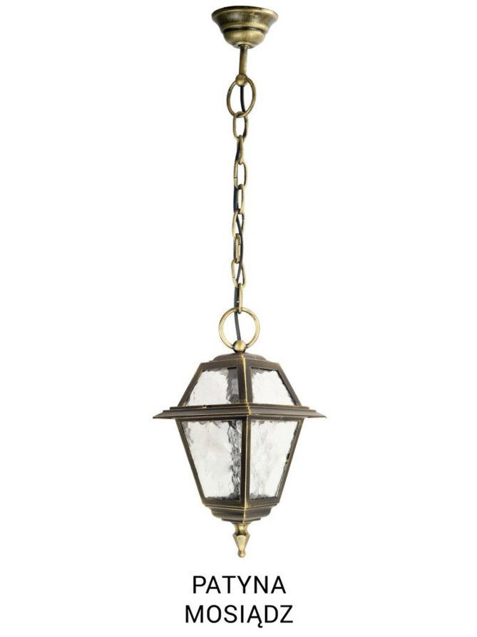 Lampa tarasowa wisząca WITRAŻ retro K 1018/1/N | sklep LEDco.pl