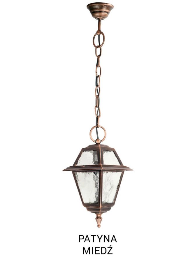 Lampa tarasowa wisząca WITRAŻ retro K 1018/1/N | sklep LEDco.pl