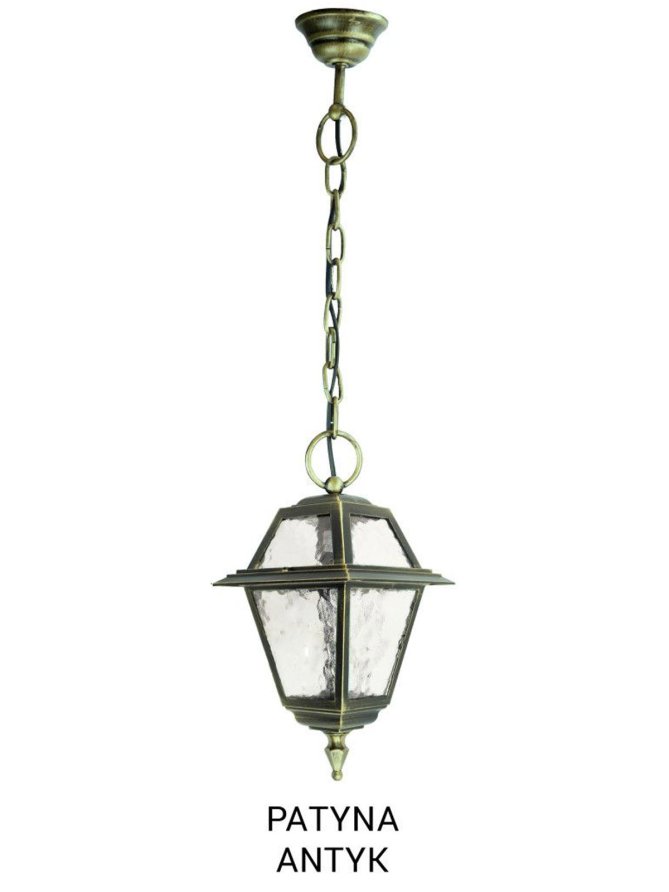 Lampa tarasowa wisząca WITRAŻ retro K 1018/1/N | sklep LEDco.pl