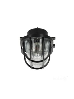 Oprawa kanałowa SOMA PC 1xE27 60 siatka plastik czarna Kobi 005231
