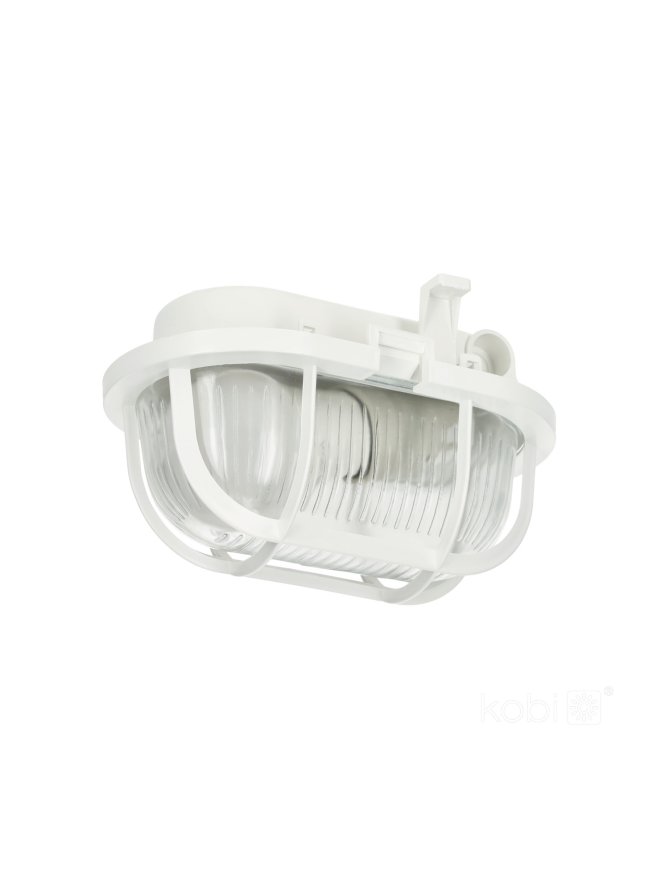 Oprawa kanałowa SOMA PC 1xE27 60 siatka plastik Kobi 001948