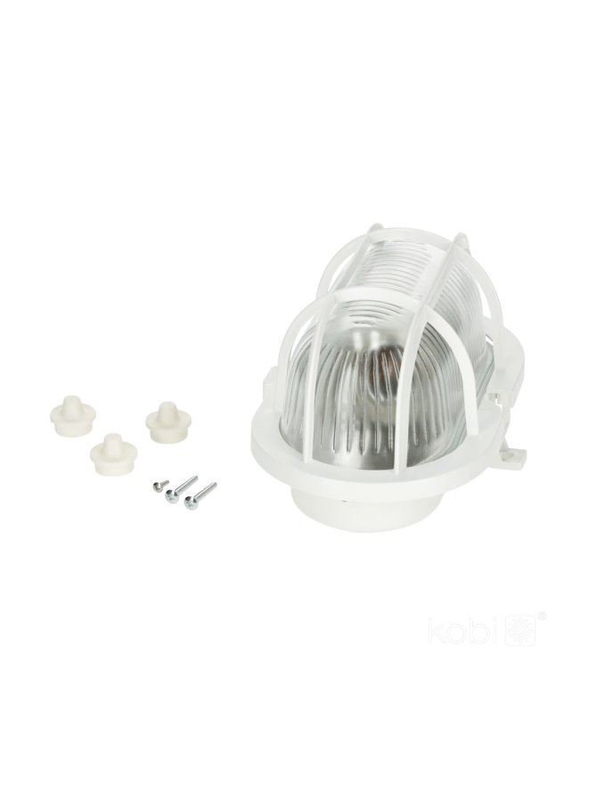 Oprawa kanałowa SOMA PC 1xE27 60 siatka plastik Kobi 001948