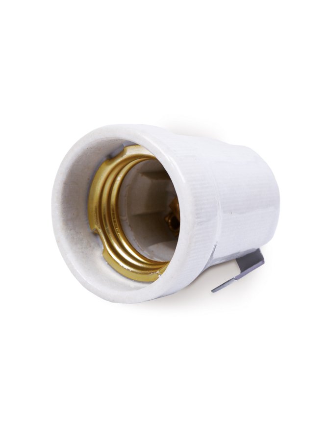 Oprawka porcelanowa z blaszką K003 E27 Kobi 002369