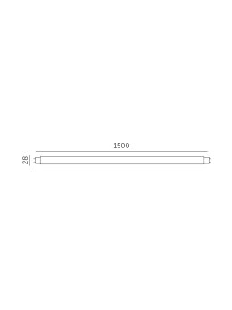 Świetlówka LED T8 22W 150CM 4000K LED2B 001312
