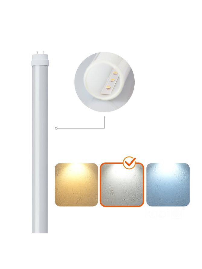 Świetlówka LED T8 G2 22W 120cm 4000K Kobi Premium 004536