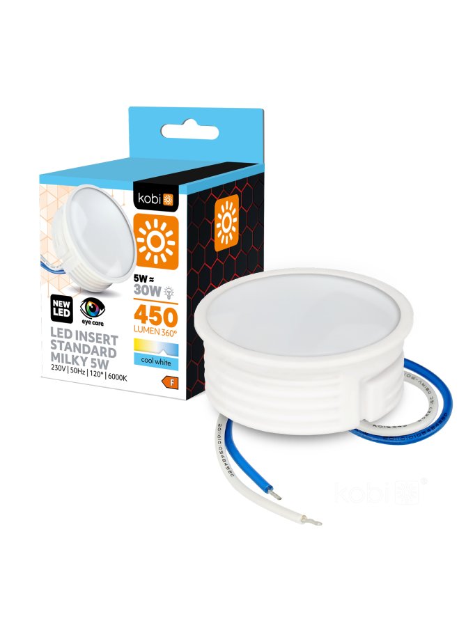 Wkład LED INSERT 5W 6000K mleczny Kobi 001241