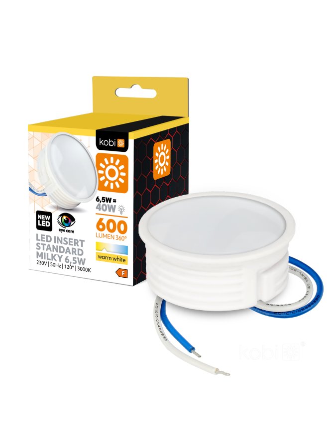Wkład LED INSERT 6,5W 3000K mleczny Kobi 001242