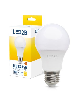Żarówka LED GS 8,5W E27 3000K LED2B 001271