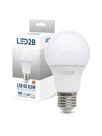 Żarówka LED GS 8,5W E27 4000K LED2B 001272