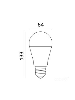 Żarówka LED GS 17W E27 6500K LED2B 004297