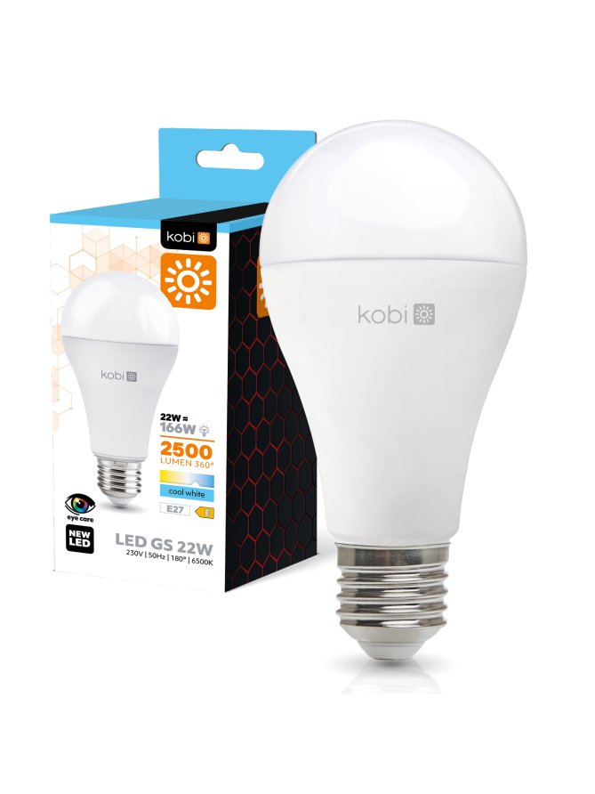 Żarówka LED GS 22W E27 6500K Kobi 004300