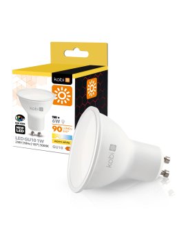 Żarówka LED GU10 1W 3000K Kobi 001199