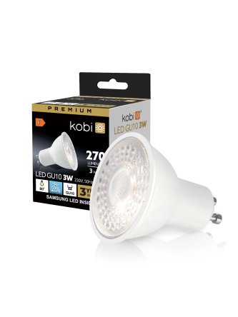 Żarówka LED GU10 3W 6200K Kobi Premium 001208