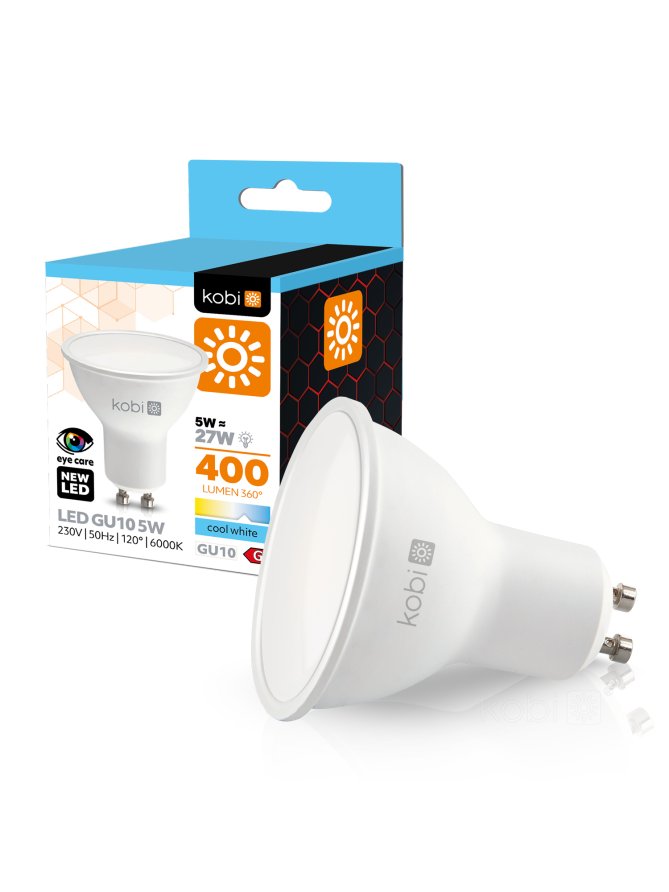 Żarówka LED GU10 5W 6000K Kobi 001220
