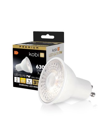 Żarówka LED GU10 7W 3000K Kobi Premium 001227