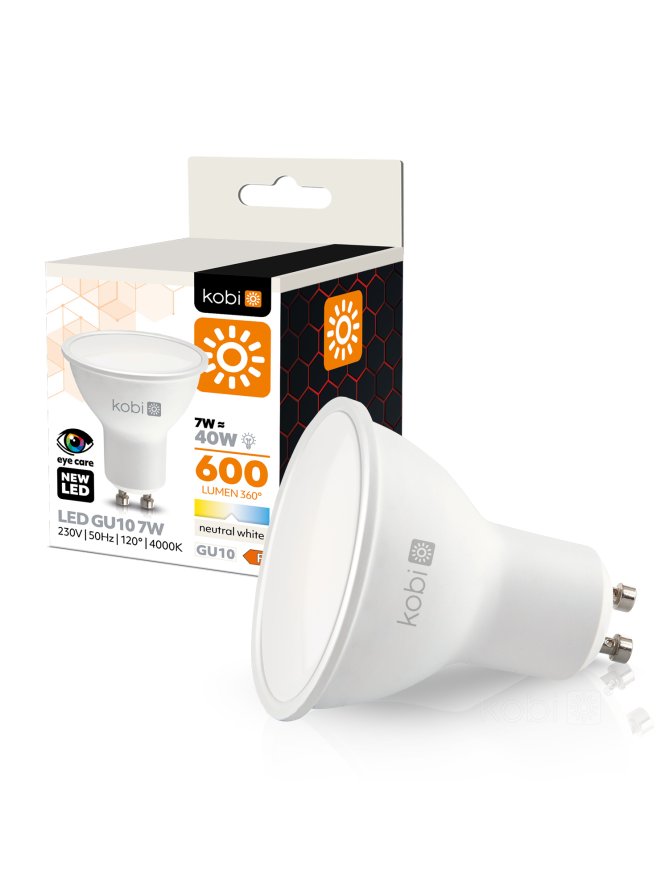 Żarówka LED GU10 7W 4000K Kobi 001228