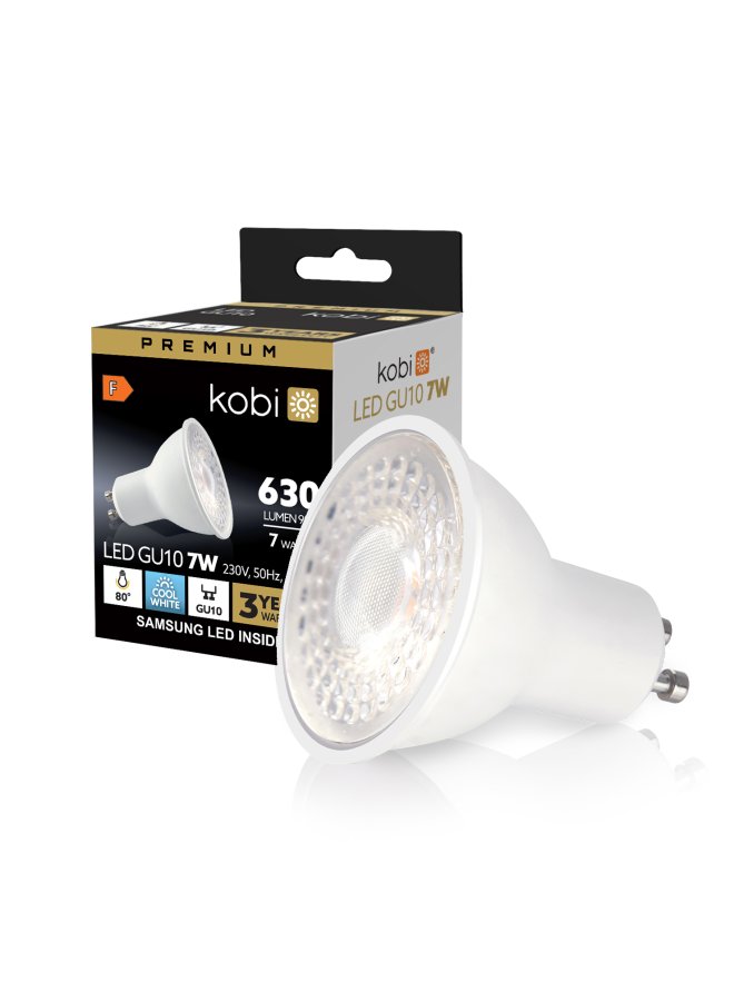 Żarówka LED GU10 7W 6500K Kobi Premium 001231