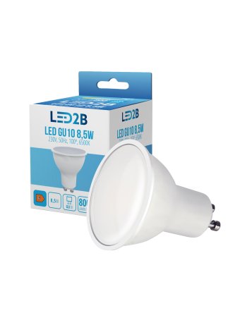 Żarówka LED GU10 8,5W 6500K LED2B 003812