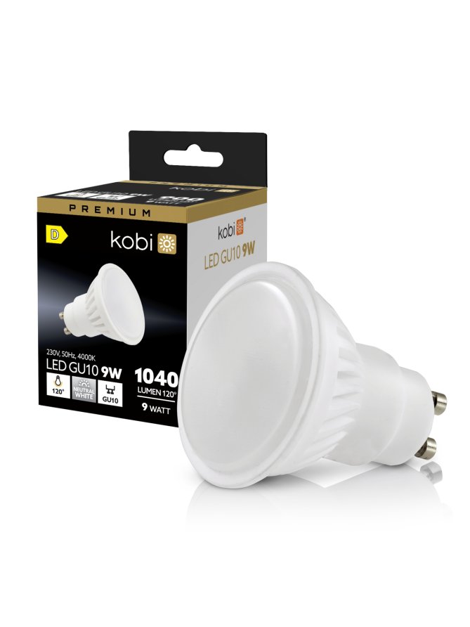 Żarówka LED GU10 9W 4000K Kobi Premium 001236