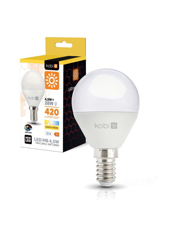 Żarówka LED MB 4,5W E14 3000K Kobi 001325