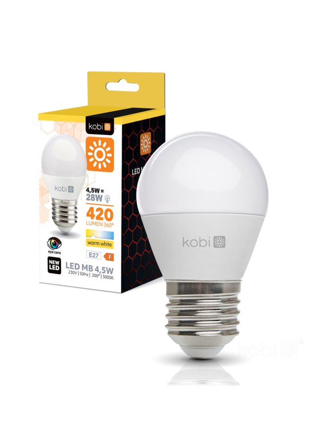 Żarówka LED MB 4,5W E27 3000K Kobi 001334