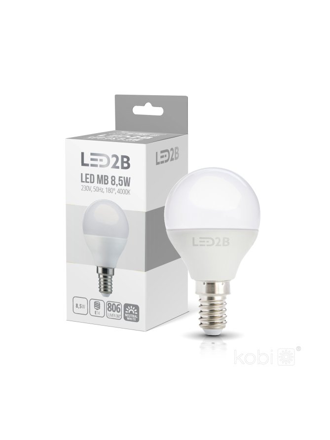 Żarówka LED MB 8,5W E14 4000K LED2B 001285