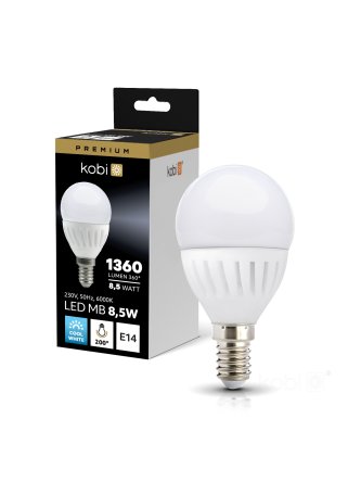 Żarówka LED MB 8,5W E14 6000K Kobi Premium 004457