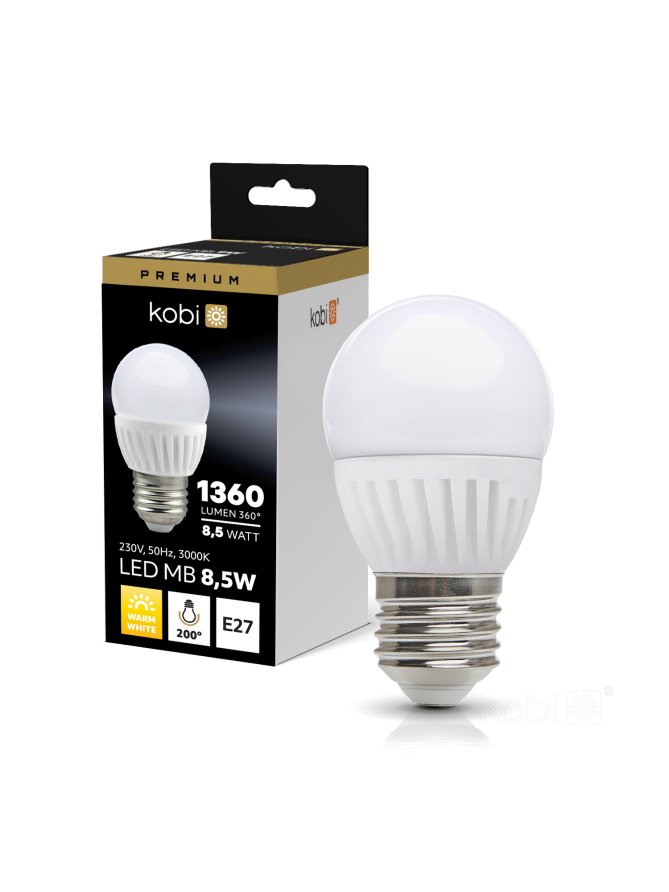 Żarówka LED MB 8,5W E27 3000K Kobi Premium 004461