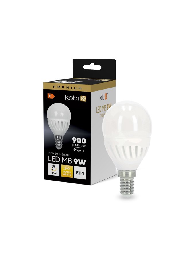 Żarówka LED MB 9W E14 3000K Kobi Premium 001331