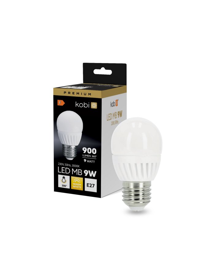 Żarówka LED MB 9W E27 3000K Kobi Premium 001340