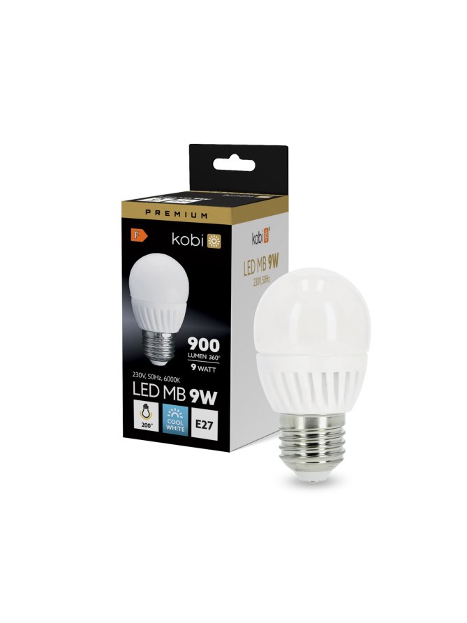 Żarówka LED MB 9W E27 6000K Kobi Premium 001342