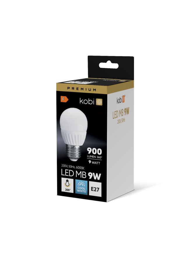 Żarówka LED MB 9W E27 6000K Kobi Premium 001342