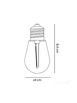 Żarówka LED S14 0,042W 24V E27 2700K LED2B 004525